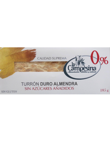 TURRON ALMENDRA DURO S/A S/GLUTEN 185...