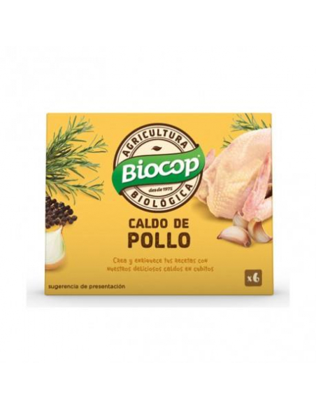 Biocop - CALDO CUBITOS POLLO 6X11 GRS. 15 ESTUCHES BIOCOP