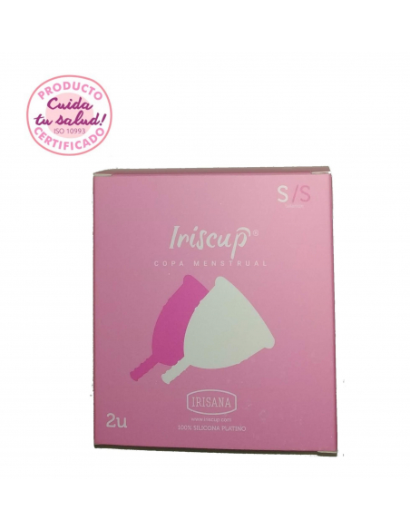 Irisana Íntima - IRISCUP DOBLE TRANSPARENTE Y ROSA TALLA S  72.IR40X2.S