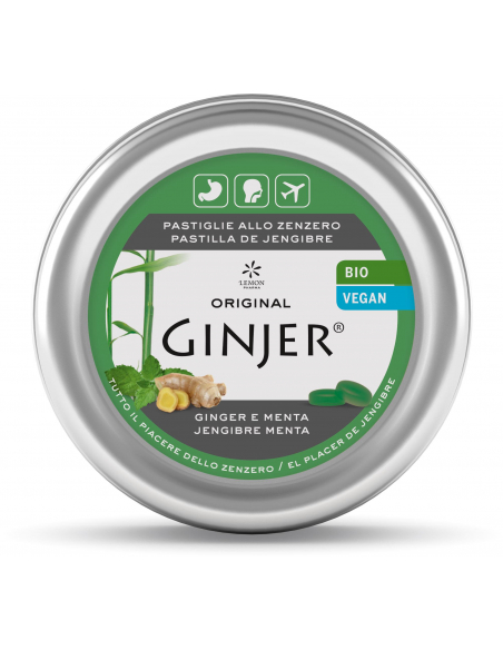 Lemonpharma - GINJER PASTILLAS MENTA LATA 40 GRS.