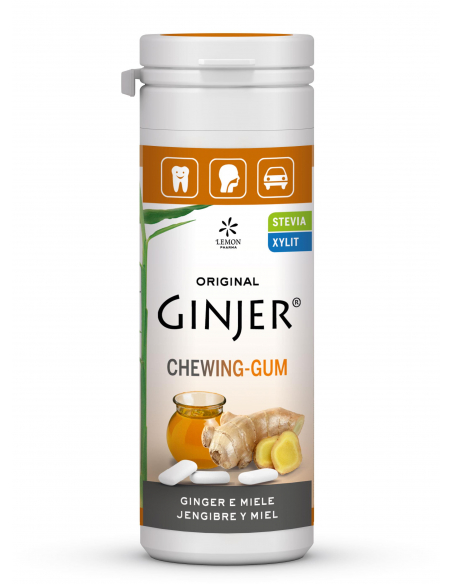 Lemonpharma - GINJER CHICLES MIEL STEVIA 30 GRS.