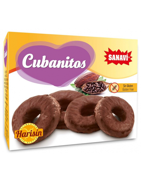 Sanavi - CUBANITOS ROSCOS CON CHOCOLATE SIN GLUTEN 150 GR