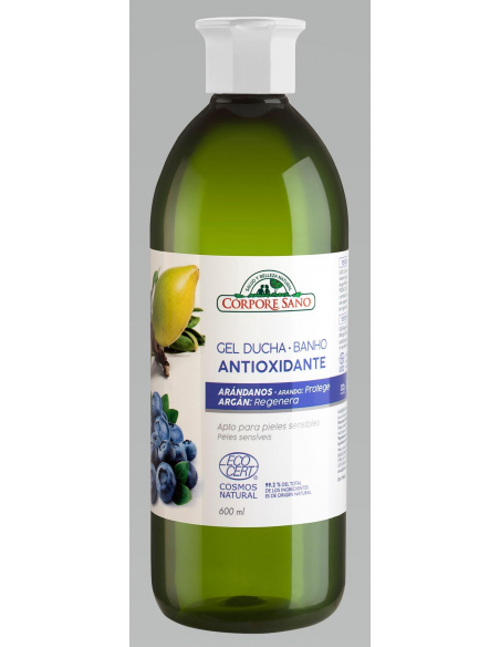 Corpore Sano - GEL DUCHA ANTIOXIDANTE ARANDANOS ARGAN COSMOS 600 ML.