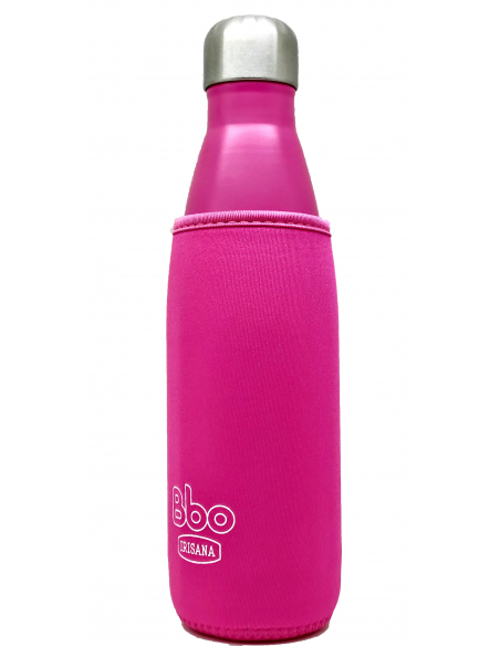 BBO Irisana - BOTELLA BBO IRISANA TERMO ACERO INOXIDABLE 500 ML.FUCSIA + FUNDA 72.BBO7.500FC