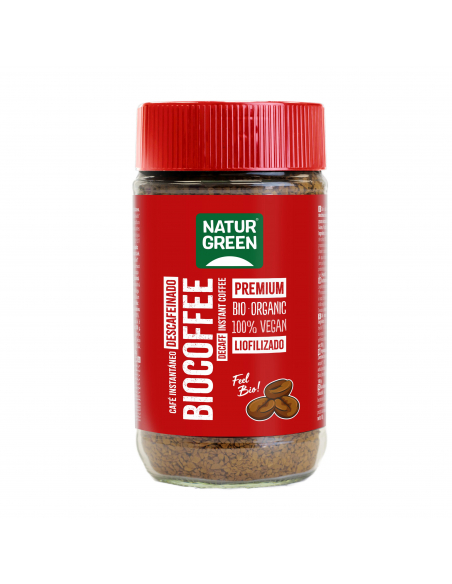Naturgreen - NATURGREEN BIOCOFFEE DESCAFEINADO INSTANT BOTE 100 GRS.