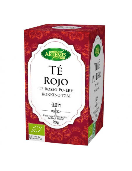 ARTEMIS BIO - INFUSION TE ROJO (Pu Erh) ECO CAJA DE 20 FILTROS