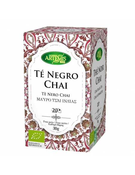ARTEMIS BIO - INFUSION TE NEGRO CHAI ECO CAJA DE 20 FILTROS