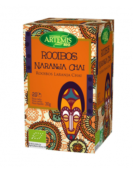 ARTEMIS BIO - INFUSION ROOIBOS NARANJA CHAI ECO CAJA DE 20 FILTROS