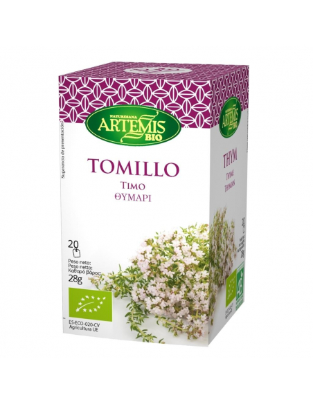 ARTEMIS BIO - INFUSION TOMILLO ECO CAJA DE 20 FILTROS