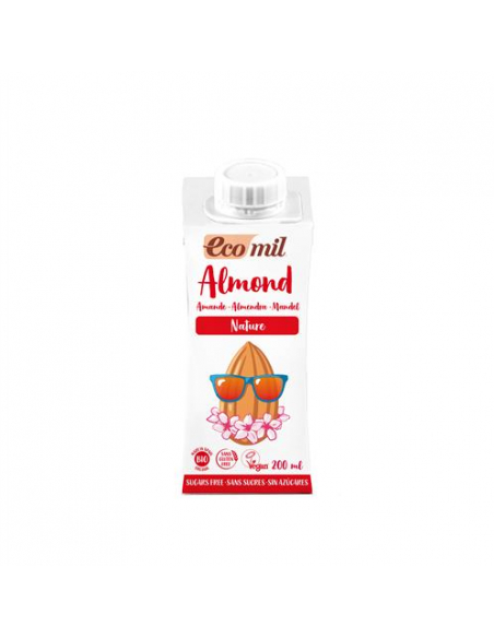 Ecomil - CAJA 24 X 200 ML. ECOMIL ALMENDRA NATURE BIO