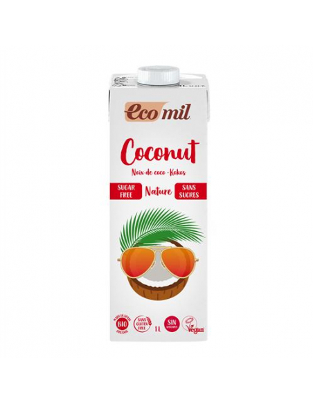 Ecomil - CAJA ECOMIL COCONUT NATURE (SIN AZUCAR) BIO 6 X 1 L.