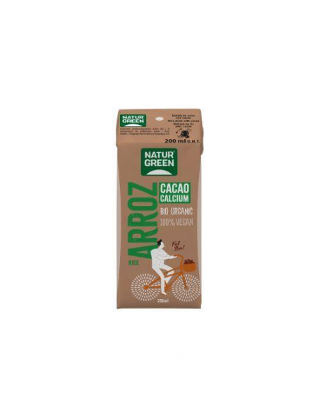 Naturgreen - CAJA  24 X 200 ML. NATURGREEN CHOCOLATE ARROZ CALCIO