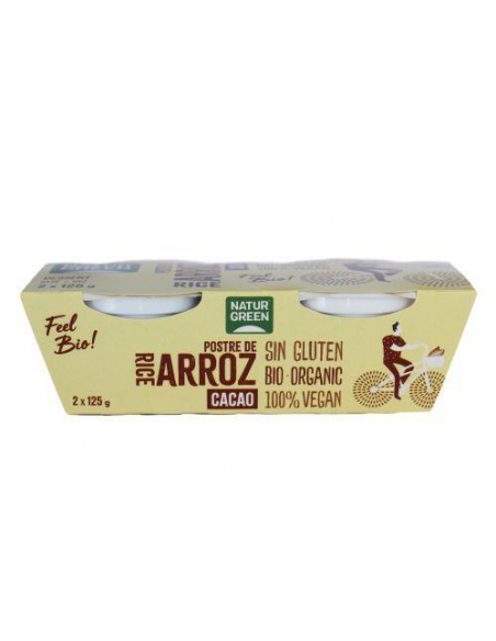 Naturgreen - NATURGREEN POSTRE ARROZ CHOCOLATE 2X125 G