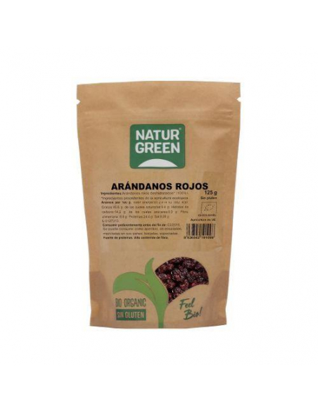 Naturgreen - NATURGREEN ARANDANOS ROJOS DESHIDRATADOS BIO 125 GRS.