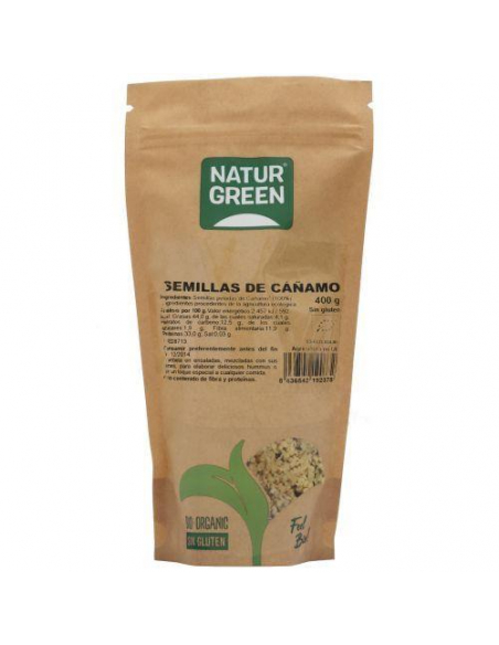 Naturgreen - NATURGREEN SEMILLAS DE CAÑAMO BIO 400 GRS.