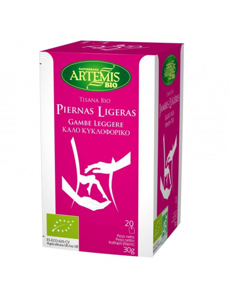ARTEMIS BIO - INFUSION TISANA BIO PIERNAS LIGERAS CAJA DE 20 FILTROS