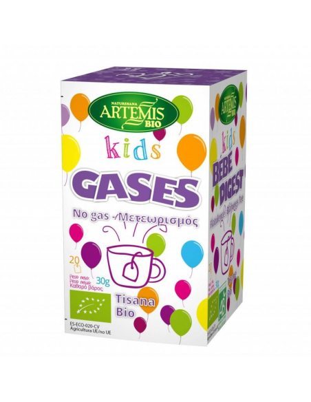 ARTEMIS BIO - INFUSION TISANA BIO GASES KIDS CAJA DE 20 FILTROS
