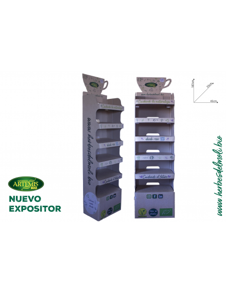 ARTEMIS BIO - EXPOSITOR INFUSIONES DE CARTON ARTEMIS BIO