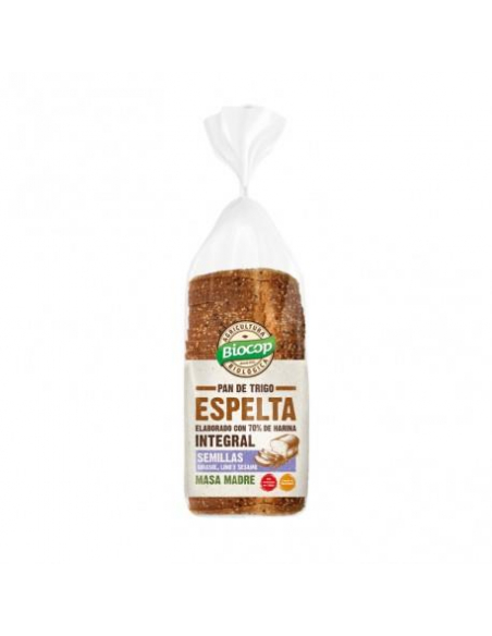 Biocop - PAN MOLDE TRIGO ESPELTA INT.SEMILLAS MASA MADRE BIOCOP