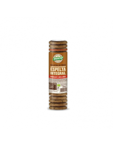 Biocop - GALLETAS ESPELTA INT. CHOCO AVELLANA BIOCOP 250 GRS.