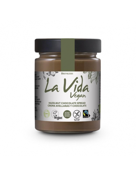 La Vida Vegan - CREMA CHOCOLATE AVELLANAS VEGANA VIDA VEGAN 270 GRS.