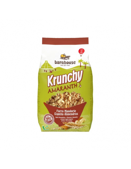 Barnhouse - MUESLI KRUNCHY AMARANTO ESPELTA ALMENDRAS BARNHOUSE 375 GRS.