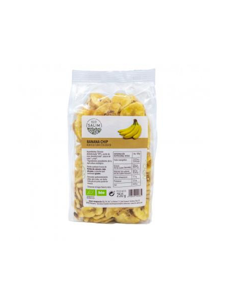 Ecosalim - CHIPS DE BANANA DESHIDRATADA 250 GR. ECO-SALIM