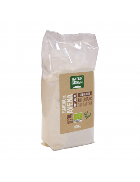 Naturgreen - NATURGREEN HARINA DE AVENA INTEGRAL BIO SIN GLUTEN 500 GRS.