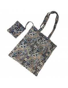 ALTERNATIVA 3 - BOLSA ALGODÓN + MONEDRO KALAMKARI 40X40 CM INDIA