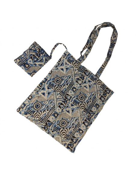 ALTERNATIVA 3 - BOLSA ALGODÓN + MONEDRO KALAMKARI 40X40 CM INDIA