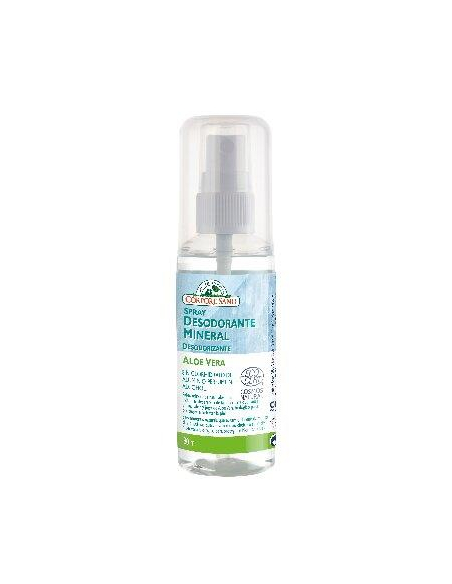 Corpore Sano - SPRAY DESODORANTE MINERAL ALUMBRE & ALOE VERA LIQUIDO 80 ML.(COSMOS NATURAL)