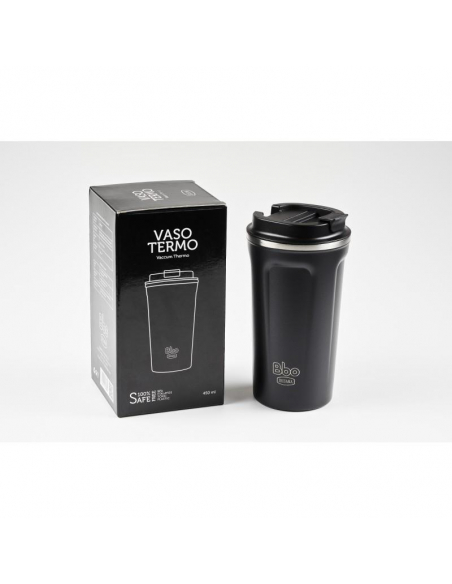 BBO Irisana - VASO BBO IRISANA TERMO ACERO INOXIDABLE 450ML. NEGRO 72.BBO19.NE