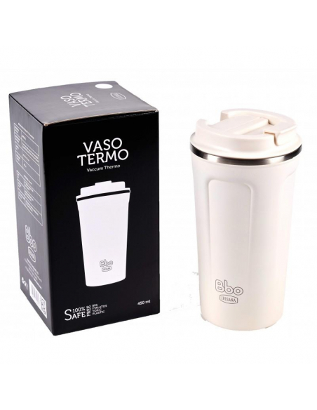 BBO Irisana - VASO BBO IRISANA TERMO ACERO INOXIDABLE 450ML. BLANCO 72.BBO19.BL