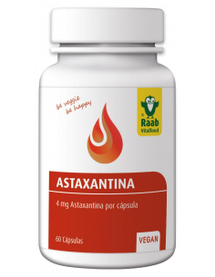 RAAB VITALFOOD - ALGAS ASTAXANTINA CAPSULAS 438 mg. BOTE 60 UDS. (CONVENCIONAL).