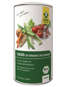 RAAB VITALFOOD - CALDO DE VERDURAS SIN LEVADURA POLVO BOTE 350 GRS. (BIO)