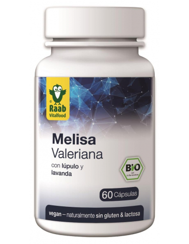 MELISA VALERIANA CON LUPULO Y LAVANDA CAPSULAS 480 mg. BOTE 60 UDS. (BIO)