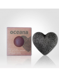 ESPONJA DE KONJAC CARBON ACTIVO