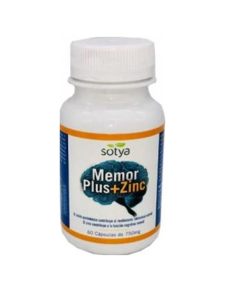 Sotya - MEMOR SOT +  ZINC 750MG 60 CAPSULAS