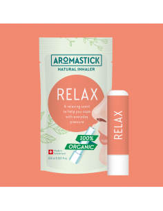 AROMASTICK - AROMASTICK RELAX BIO - CALIDAD DE SUEÑO,  SERENIDAD & PENSAIENTO POSITIVO