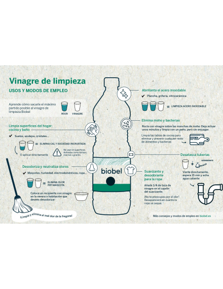 Biobel - VINAGRE DE LIMPIEZA 1 L. BIOBEL (REF.6941)