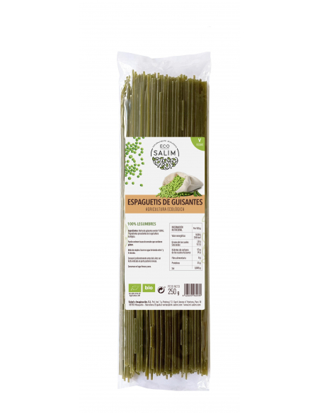 Ecosalim - ESPAGUETIS DE GUISANTES 250 GRS. ECO-SALM