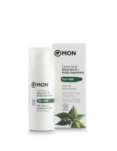 Mon Deconatur - CREMA DE ARBOL DEL TE Y ACIDO HIALURONICO ECOLOGICA 50 ML.