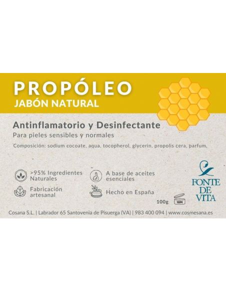 Fonte de Vita - JABON PROPOLIS 100 GRS.