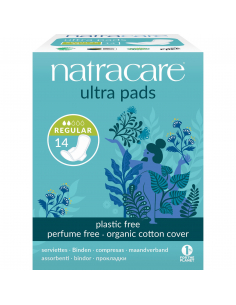 Natracare - COMPRESA REGULAR CON ALAS 14 UD.