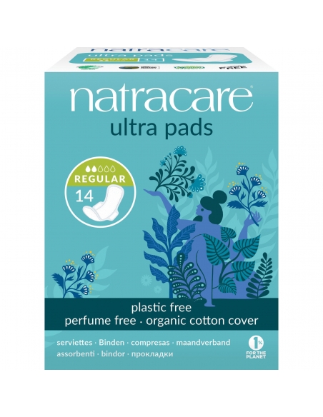 Natracare - COMPRESA REGULAR CON ALAS 14 UD.