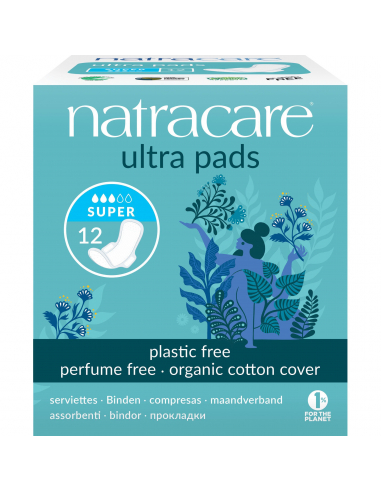 Natracare - COMPRESA SÚPER CON ALAS 12 UDS.