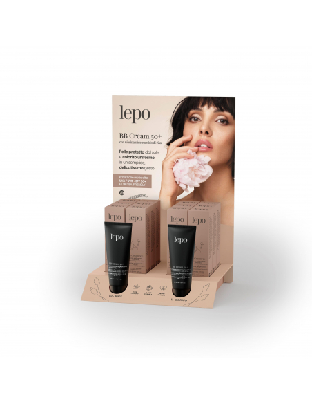 Lepo - EXPOSITOR + TESTER BB CREAM SPF50+ 12 PIEZAS