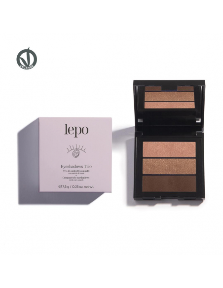 Lepo - PALETA EYESHADOWS TRIO SOMBRA DE OJOS N. 01 MARRON DORADO