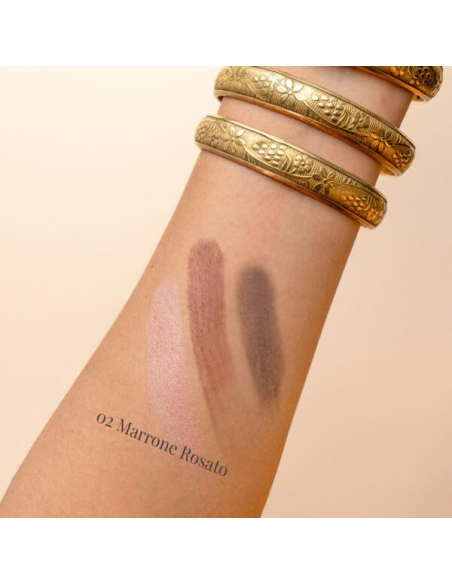 Lepo - PALETA EYESHADOWS TRIO SOMBRA DE OJOS N. 02 MARRÓN ROSADO