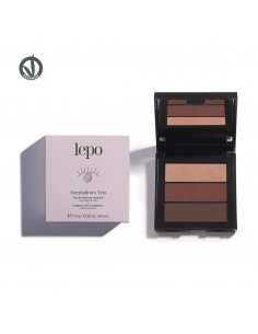 Lepo - PALETA EYESHADOWS TRIO SOMBRA DE OJOS N. 02 MARRÓN ROSADO